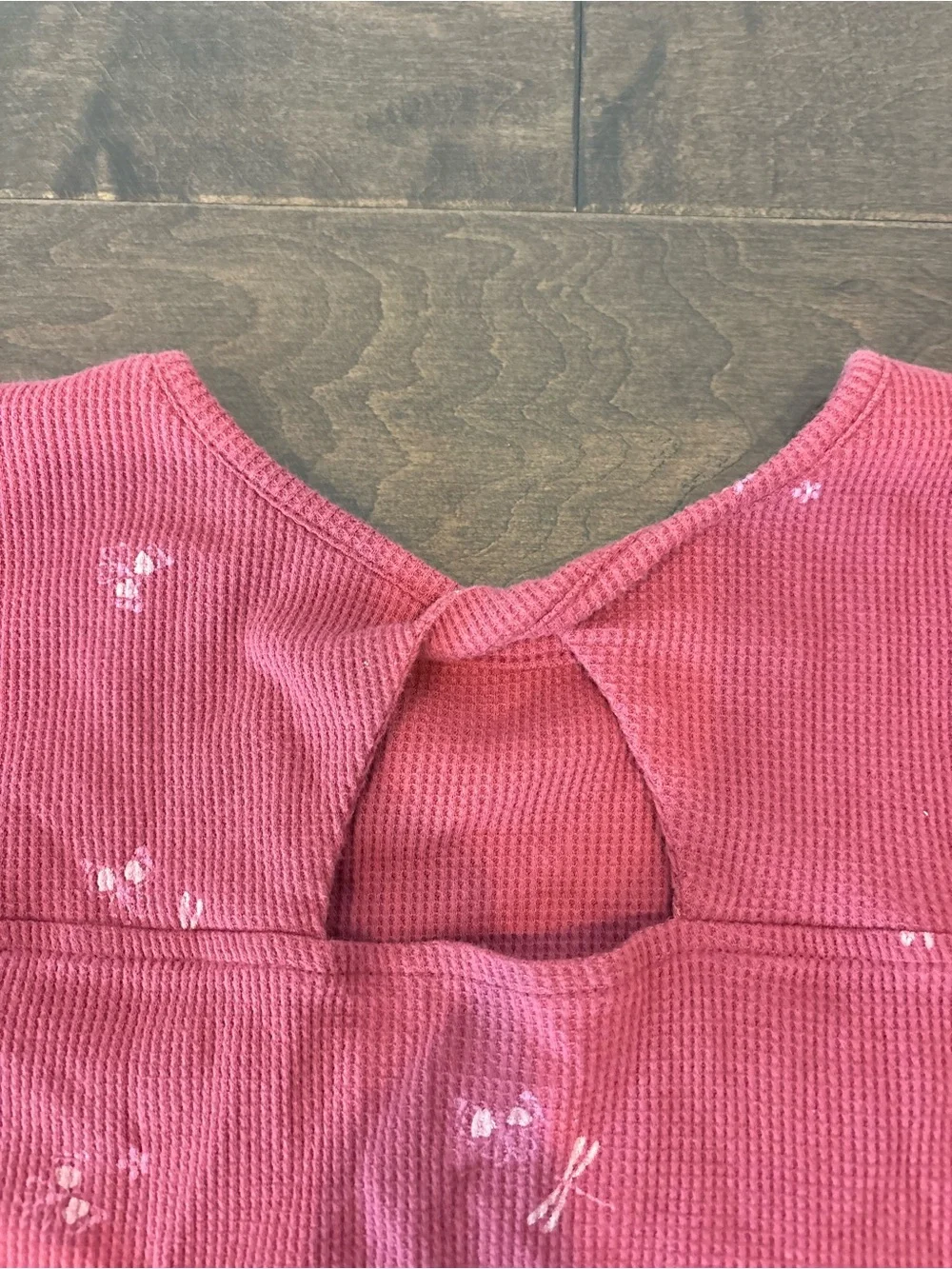 OshKosh B'gosh Rose Pink Short Sleeve Top with Dragonfly Motif